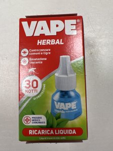 VAPE HERBAL  liquido contro zanzare tigre e comuni