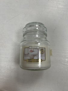 Candela profumata in vetro con coperchio 120 gr