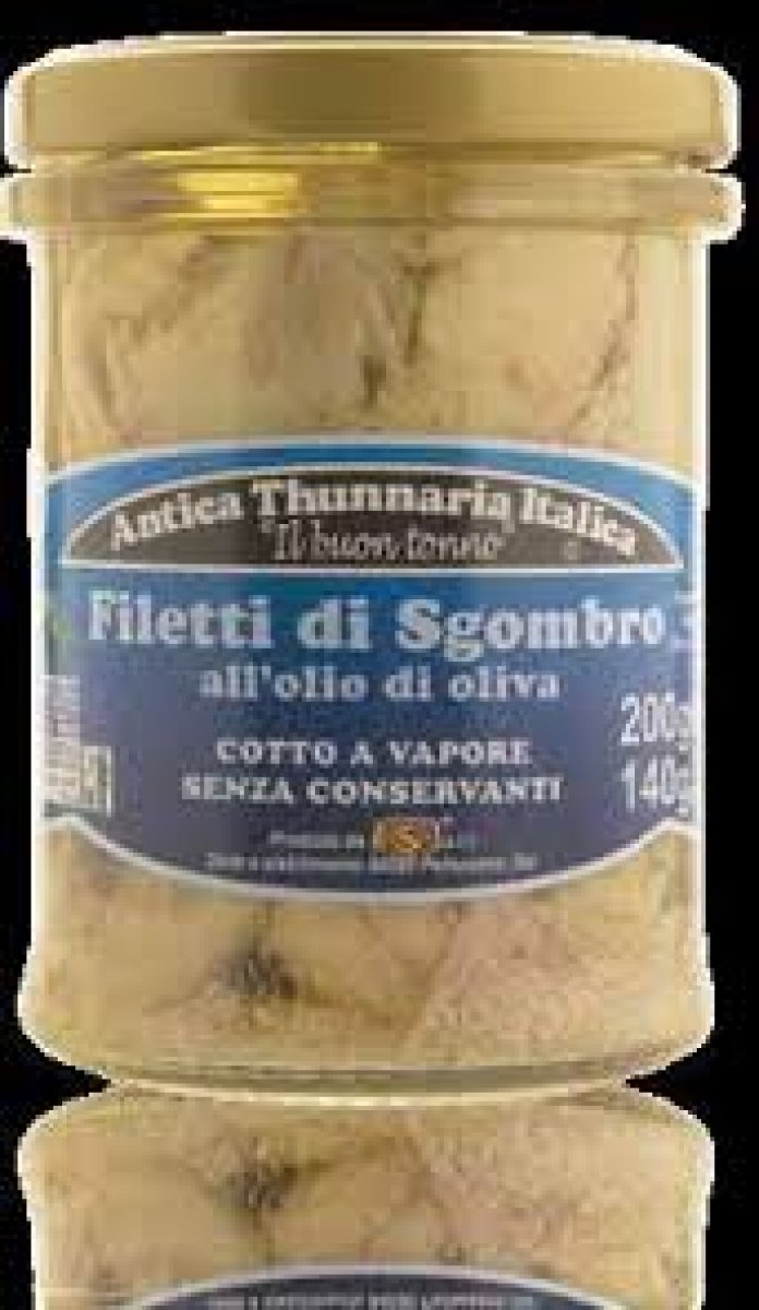 filetti di sgombro in olio di oliva 140gr antica thunnaria italica