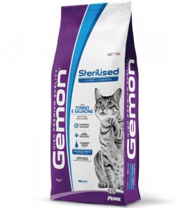 Gemon - Crocchette Gatto Sterilizzato - Tonno & Salmone 2kg