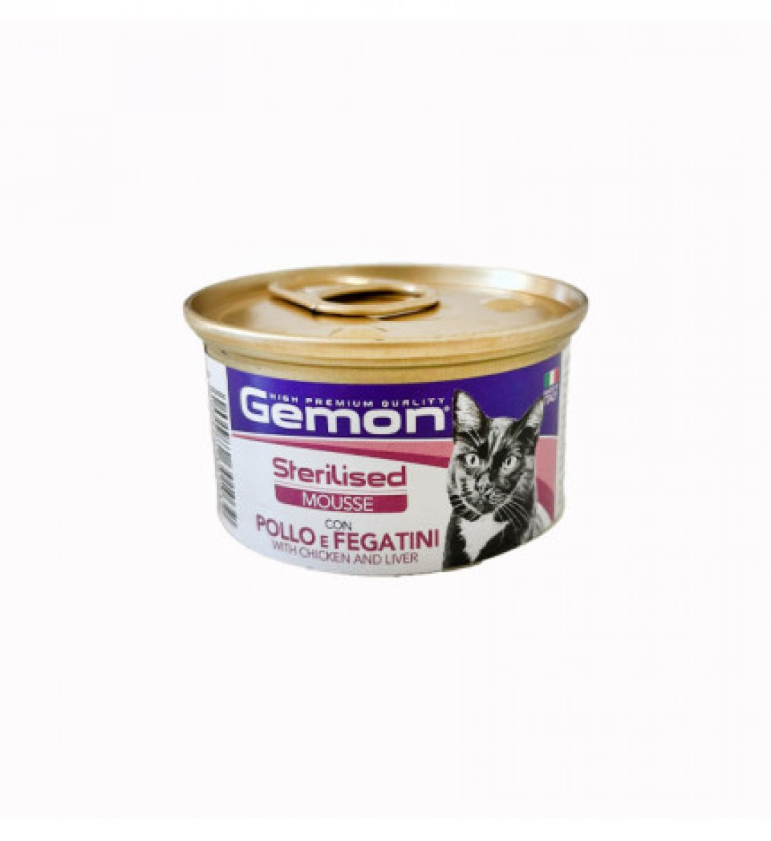 Gemon - Gatto Sterilizzato - Mousse 85gr - Pollo e Fegatini 