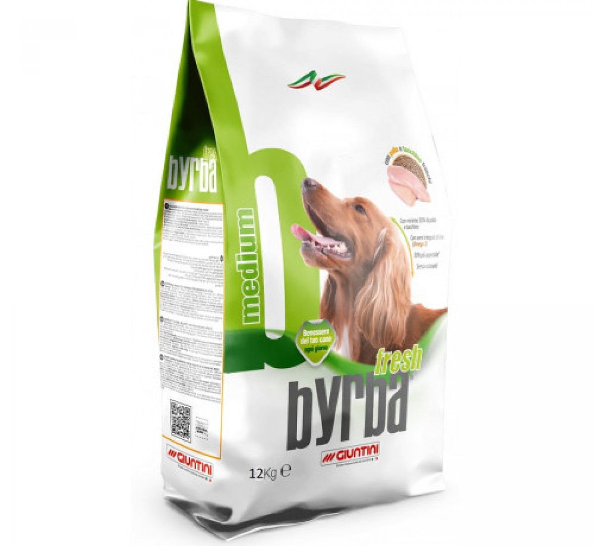 Giuntini Byrba Fresh Per Cani Adulti Medium con Carni Bianche da 12 Kg 