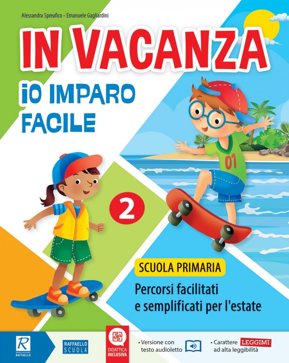 IN VACANZA - IO IMPARO FACILE 2 LIBRO VACANZE RIPASSO ESTATE COMPITI SCUOLA