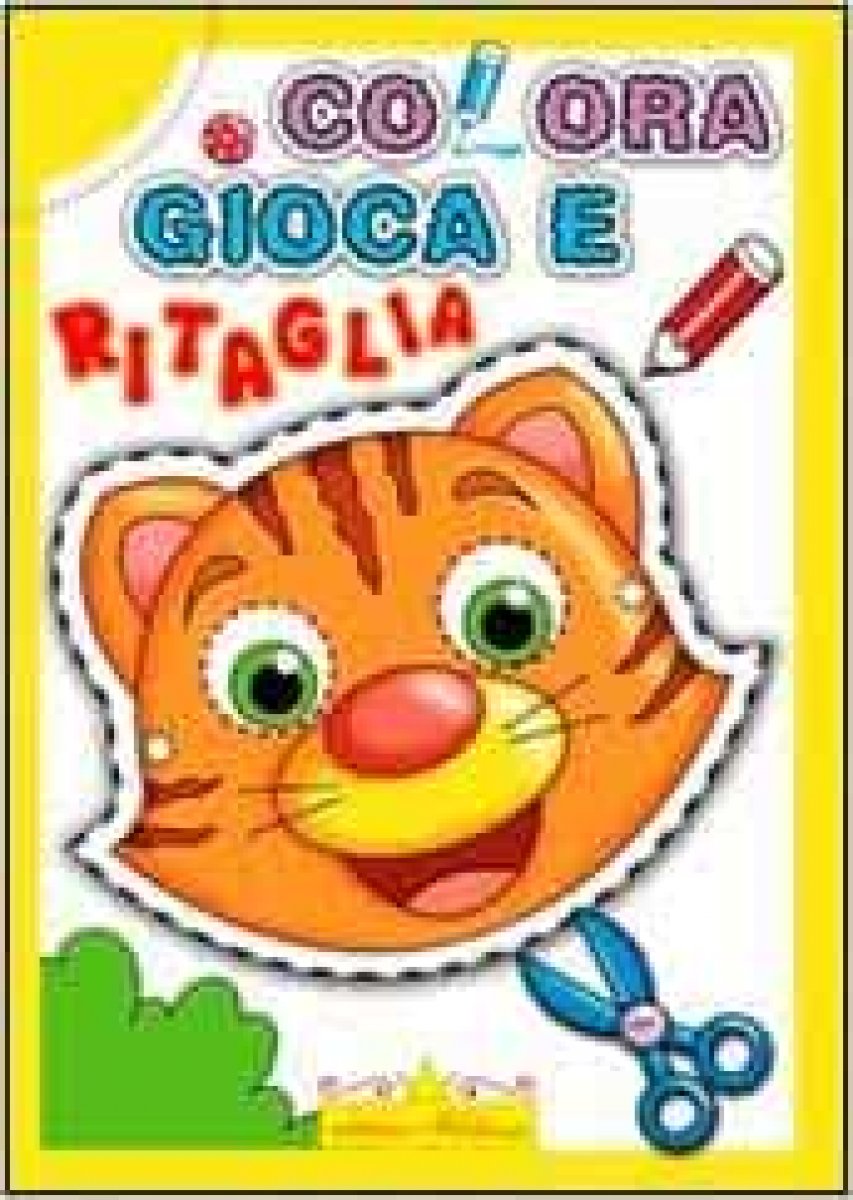 Colora gioca e ritaglia Copertina flessibile ed. Hedison 