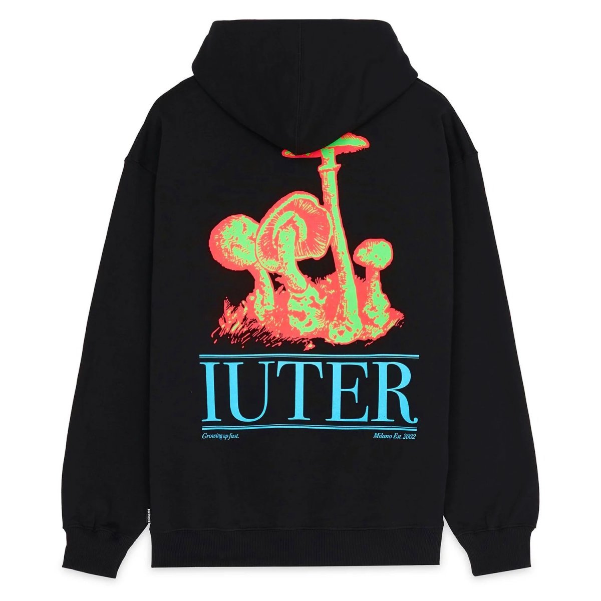 IUTER Felpa con cappuccio Growing Hoodie Black IUTER Milano
