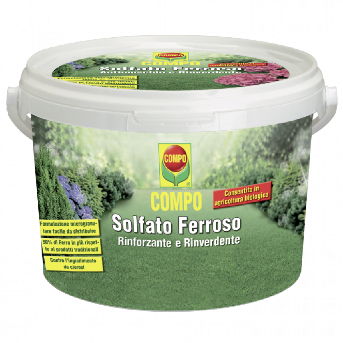 Solfato ferroso Compo - 5 kg per 250 mq