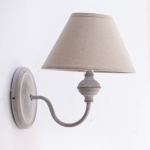 LAMPADA Applique grigio ovale