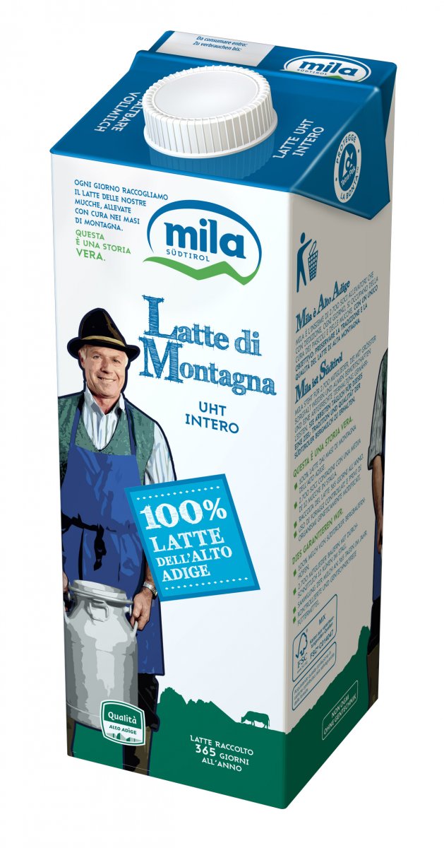 LATTE DI MONTAGNA INTERO LT. 1 BERGMILCH SUDTIROL G.UND L. GES/LATTE