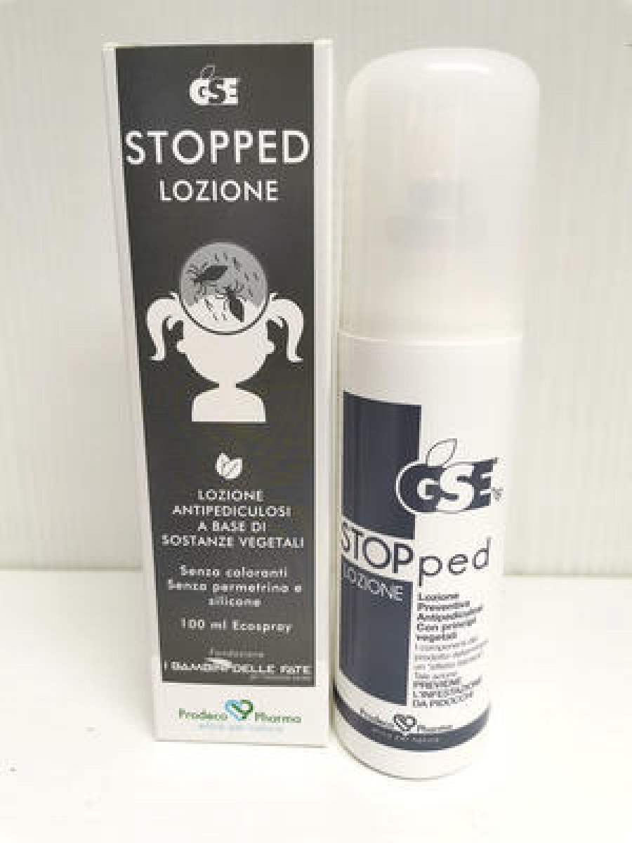 GSE STOPPED Lozione - Prodeco Pharma GSE STOPPED è una lozione preventiva antipediculosi, con principi vegetali, specificatamente formulata per prevenire l’infestazione. Flacone 100 ml
