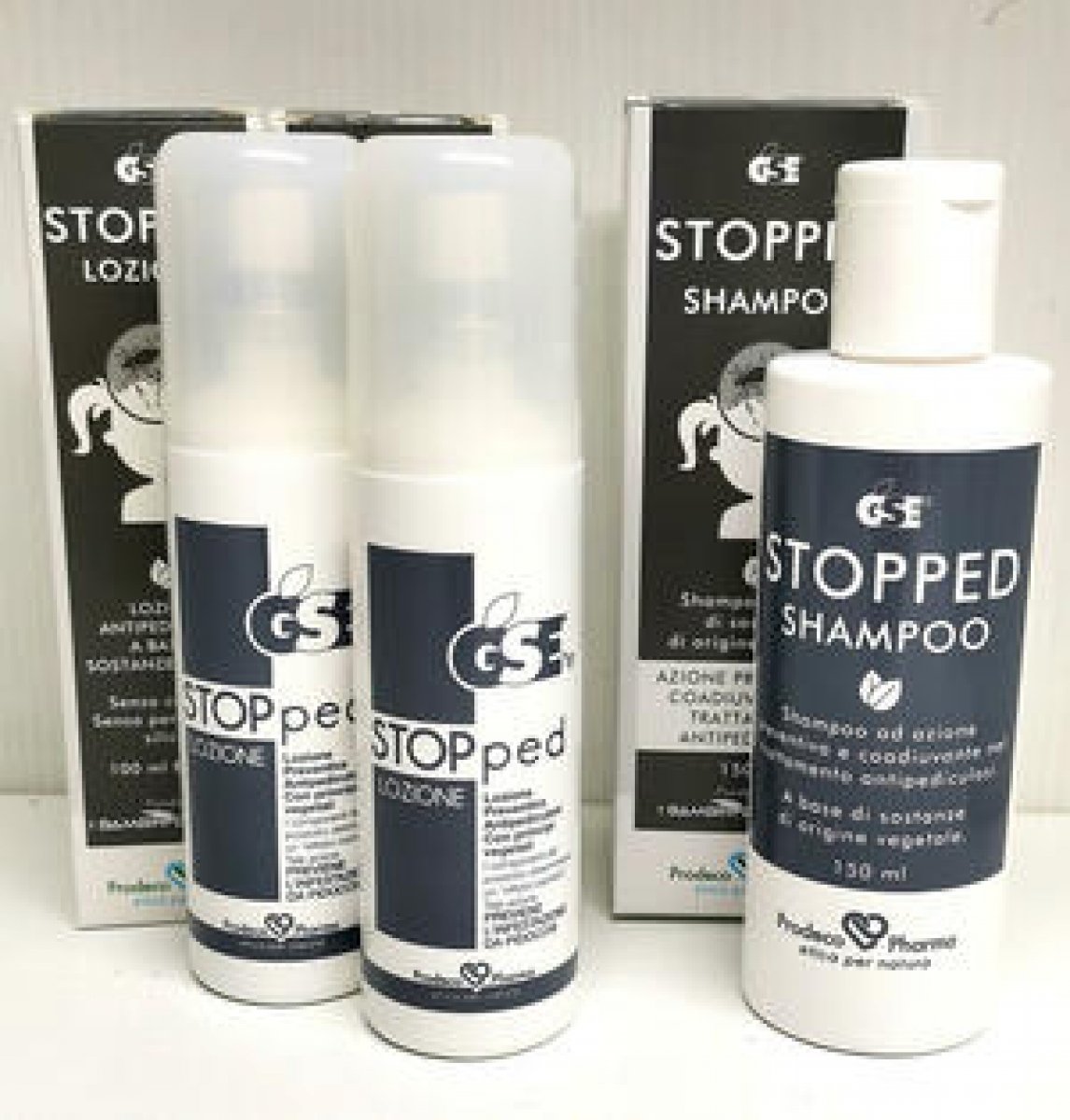 GSE STOPPED KIT PREVENZIONE 2 Lozioni + 1 Shampoo ►OMAGGIO◄ GSE STOPped KIT PREVENZIONE 2 Lozioni 100 ml + 1 Shampoo 150 ml ►OMAGGIO◄