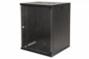 ARMADIO RACK 19 15 UNITA' DA MURO (A)750X (L)540 X PROFONDITA' 600 MM. COLORE NERO