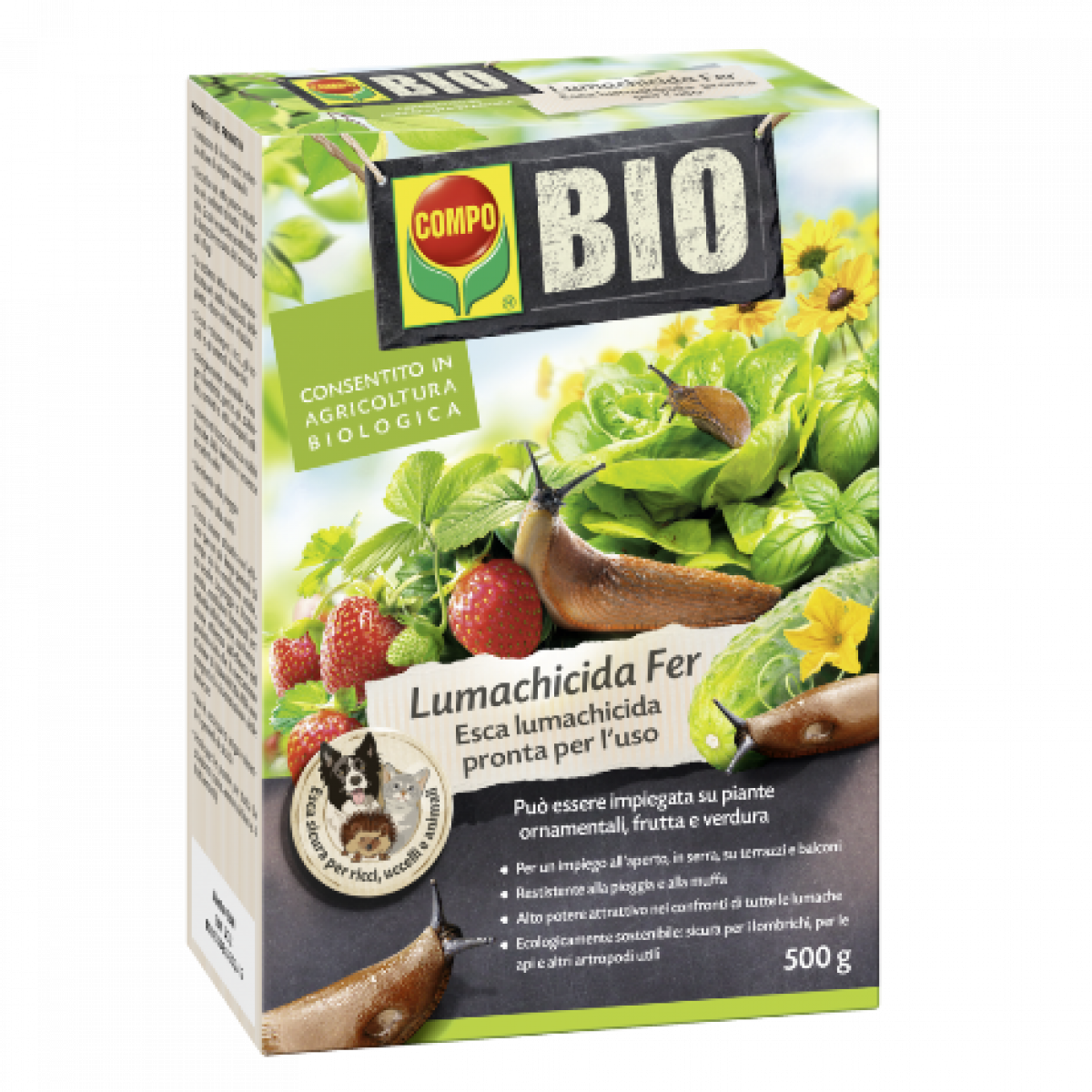 Antilumache Fer Compo - 500 g repellente per lumache biologico