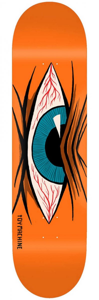 Toy Machine Tavola da Skate 8.0' Med Eye Orange - Grip Incluso Toy Machine