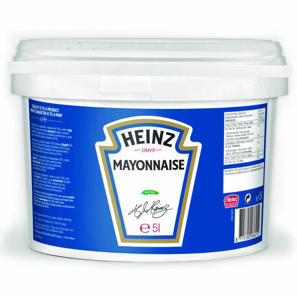 MAIONESE HEINZ SECCHIELLO KG. 5 HDS SPA A SOCIO UNICO