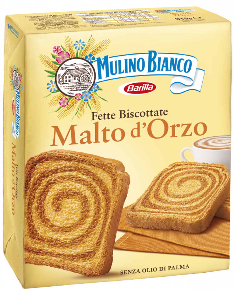FETTE BISCOTTATE MALTO D'ORZO PACCO GR 315X6 MULINO BIANCO