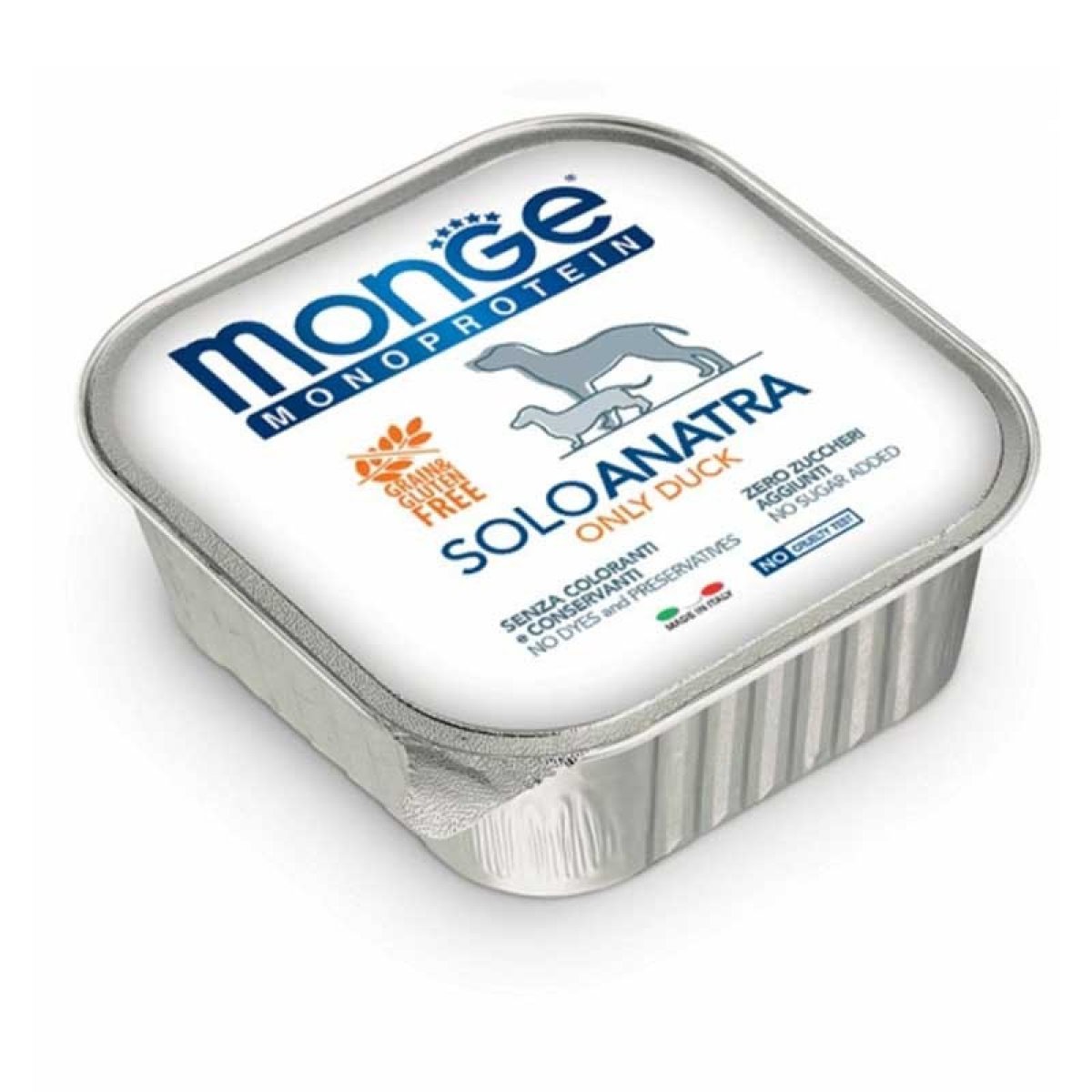 MONGE CANE MONOPROTEICO 100% SOLO ANATRA PATE' 150GR