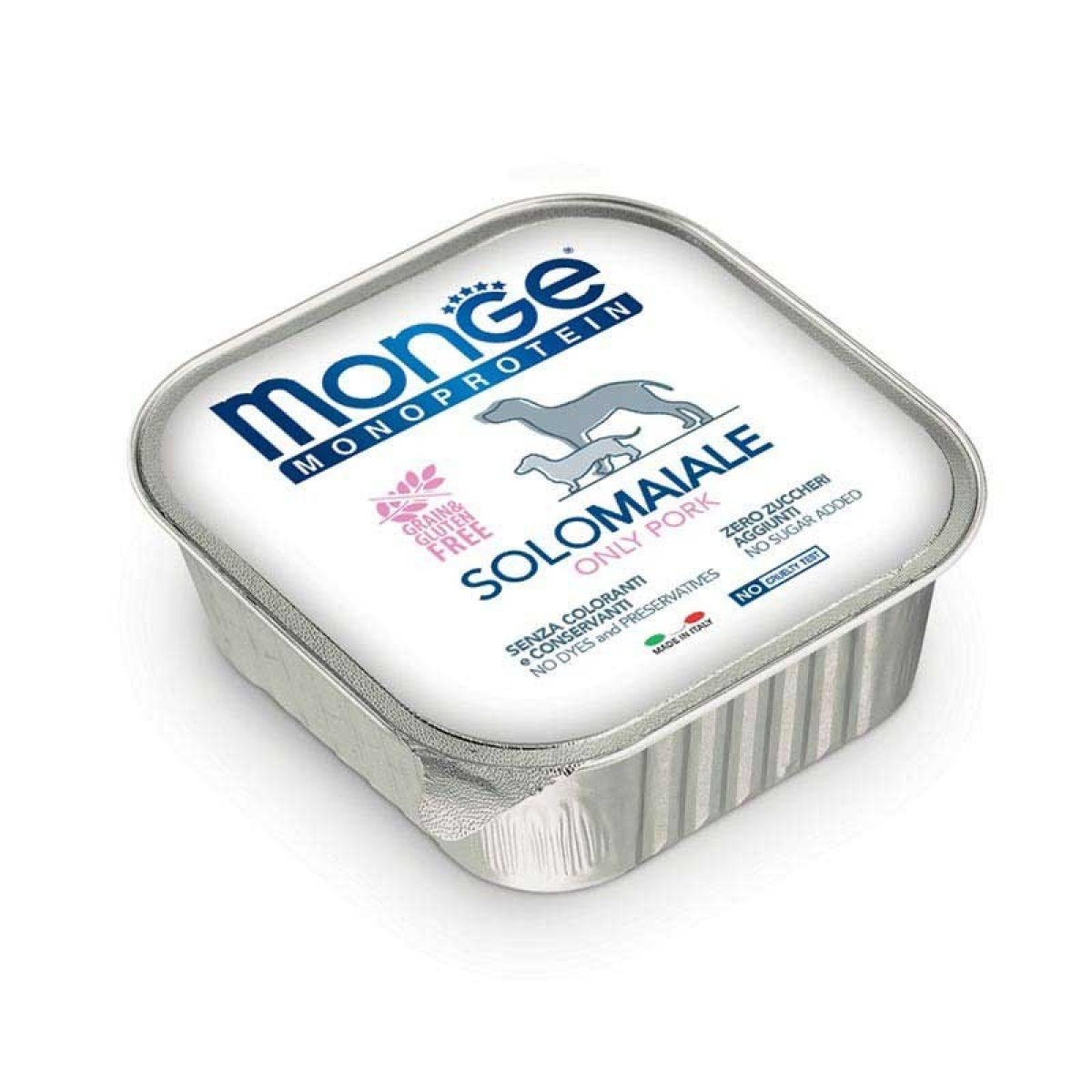 MONGE CANE MONOPROTEICO 100% SOLO MAIALE PATE' 150GR