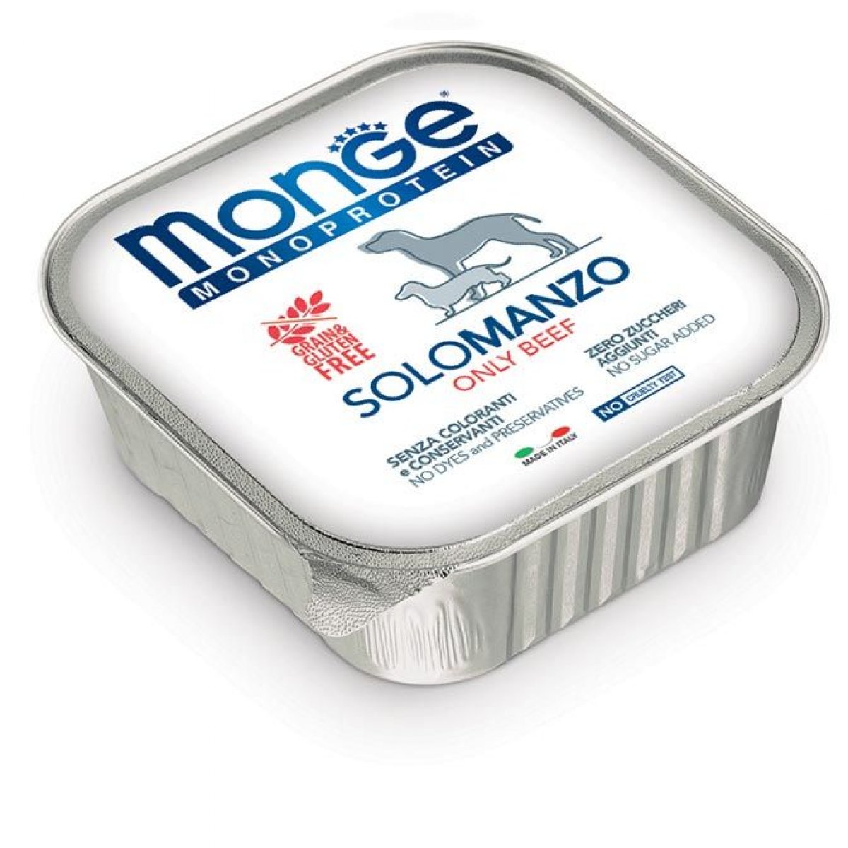 MONGE CANE MONOPROTEICO 100% SOLO MANZO PATE' 150GR