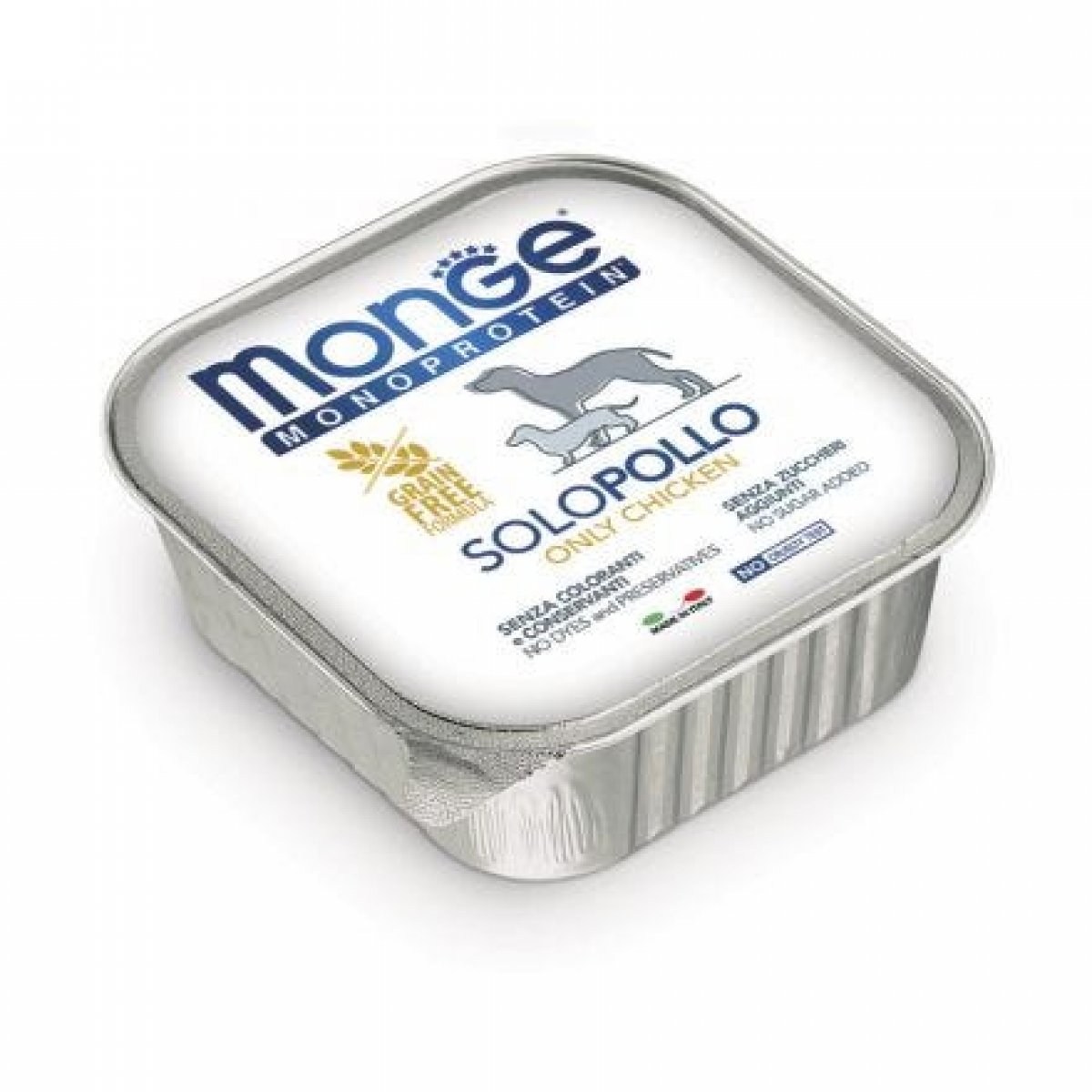 MONGE CANE MONOPROTEICO 100% SOLO POLLO PATE' 150GR
