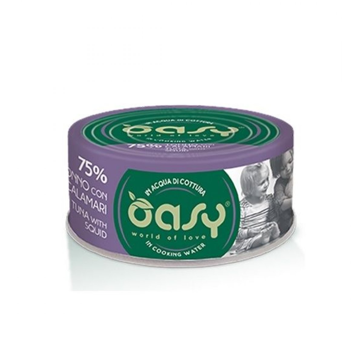 OASY GATTO WET MORE LOVE TONNO CON CALAMARI 70GR