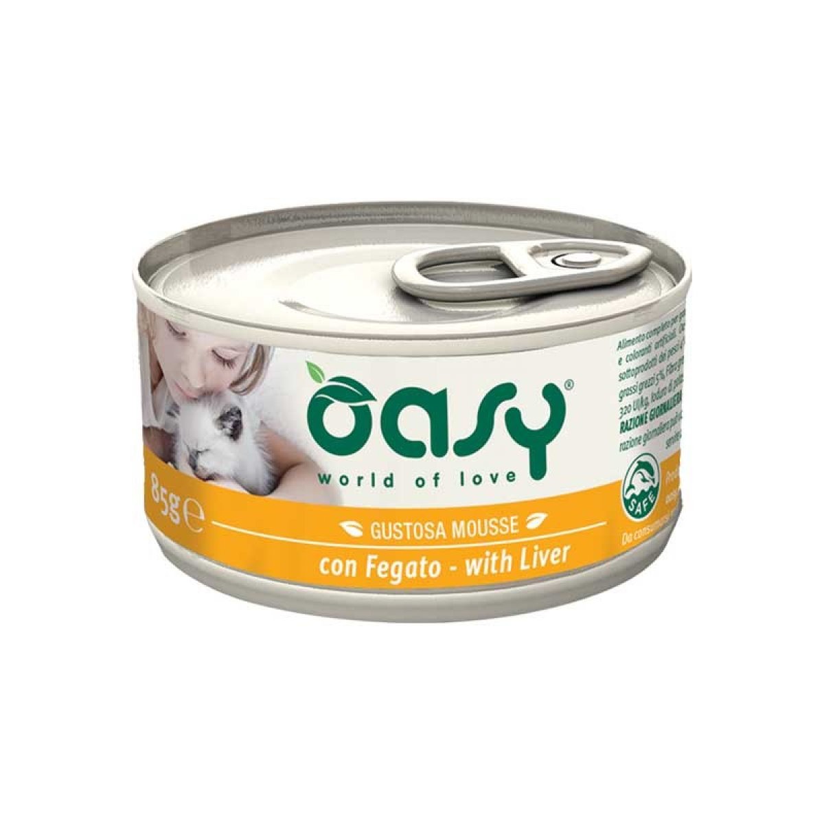 OASY GATTO WET MOUSSE CON FEGATO 85GR