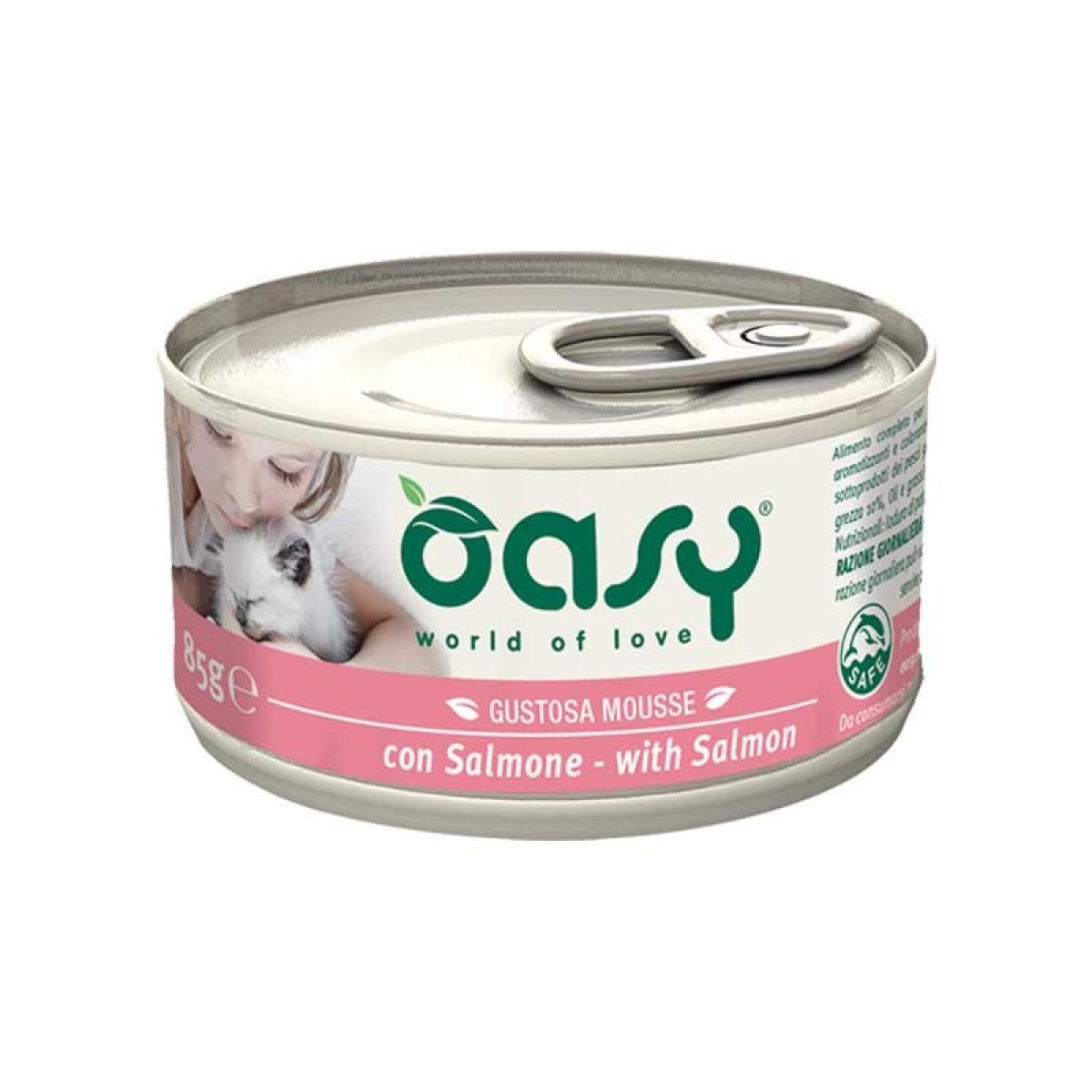 OASY GATTO WET MOUSSE CON SALMONE 85GR