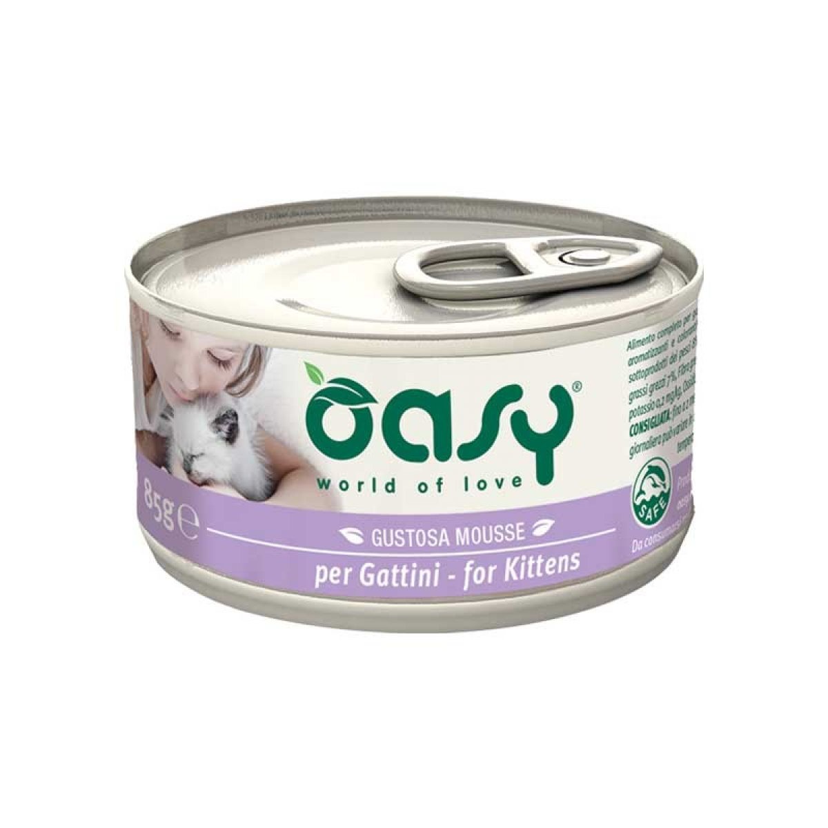 OASY GATTO WET MOUSSE PER GATTINI 85GR