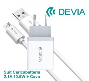 Suit Carica Batteria 2,1A e Cavo lightning iOS Apple MFI