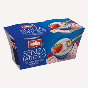 yogurt senza lattosio alla fragola muller 2 X 125gr