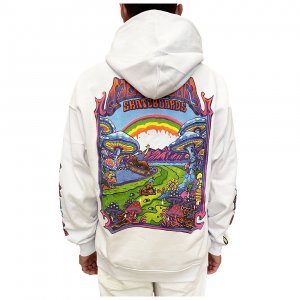 MUSHROOM Felpa con Cappuccio FAIRY WORLDHoodie White Limited