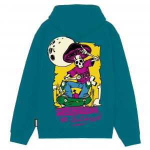 MUSHROOM Felpa con Cappuccio m use & skate Petrol