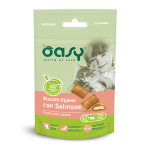 OASY biscotti ripieni per gatti SALMONE 60gr