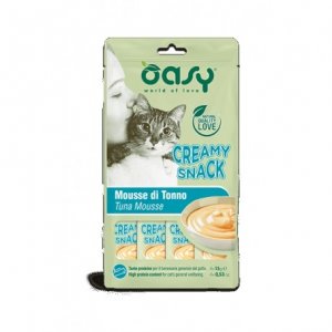 OASY GATTO SNACK mousse TONNO 4 X 15gr