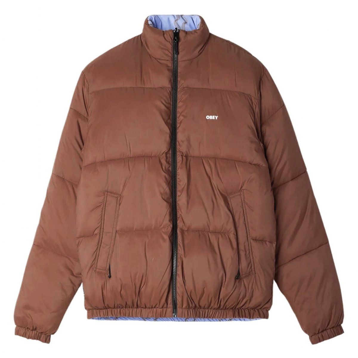 Obey Giubbotto Reversibile Benny puffer jacket Wood OBEY