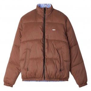 Obey Giubbotto Reversibile Benny puffer jacket Wood