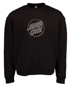 SANTA CRUZ Felpa girocollo Opus dot Ricamato Crew Black