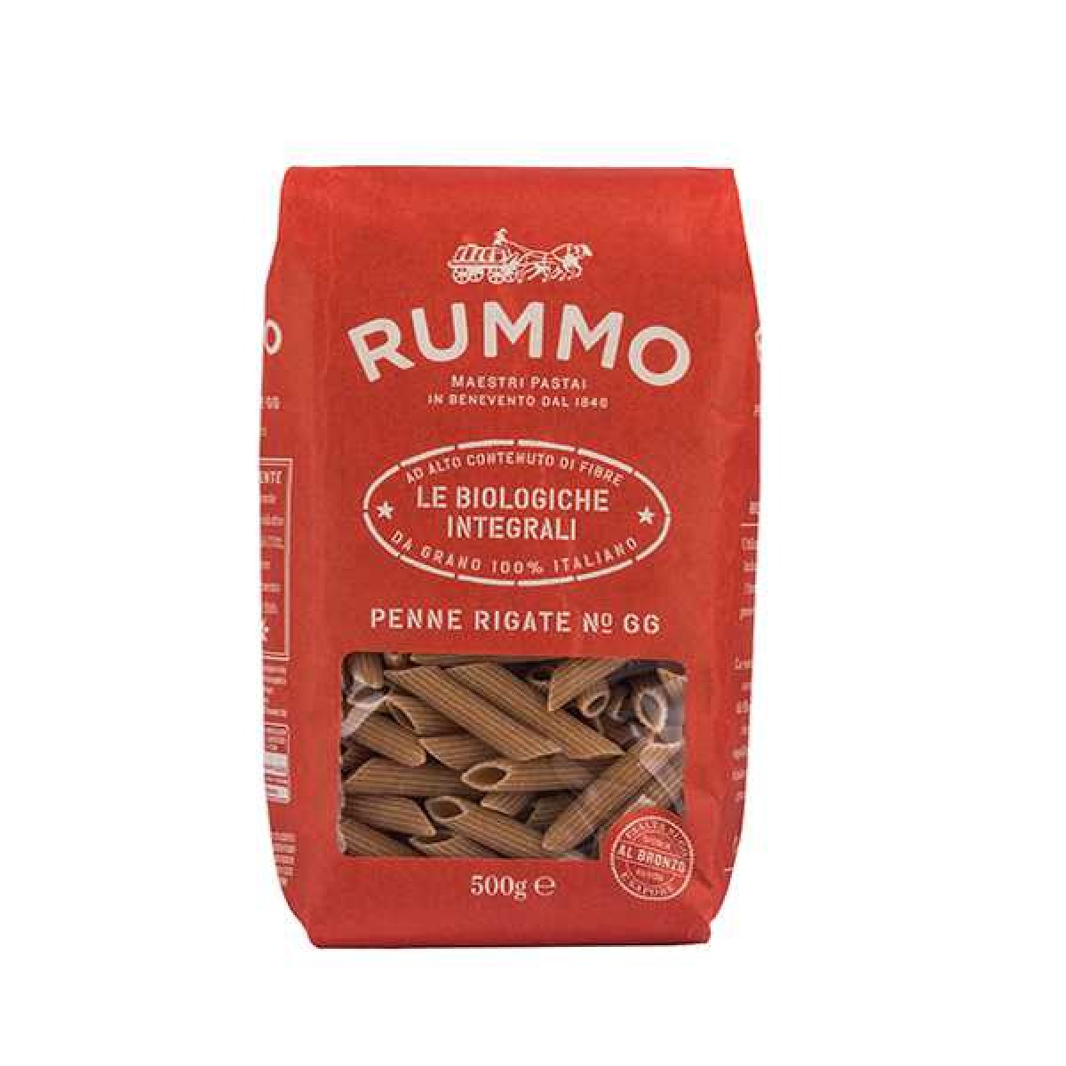 PENNE RIGATE INTEGRALI BIO GR. 500 RUMMO SPA