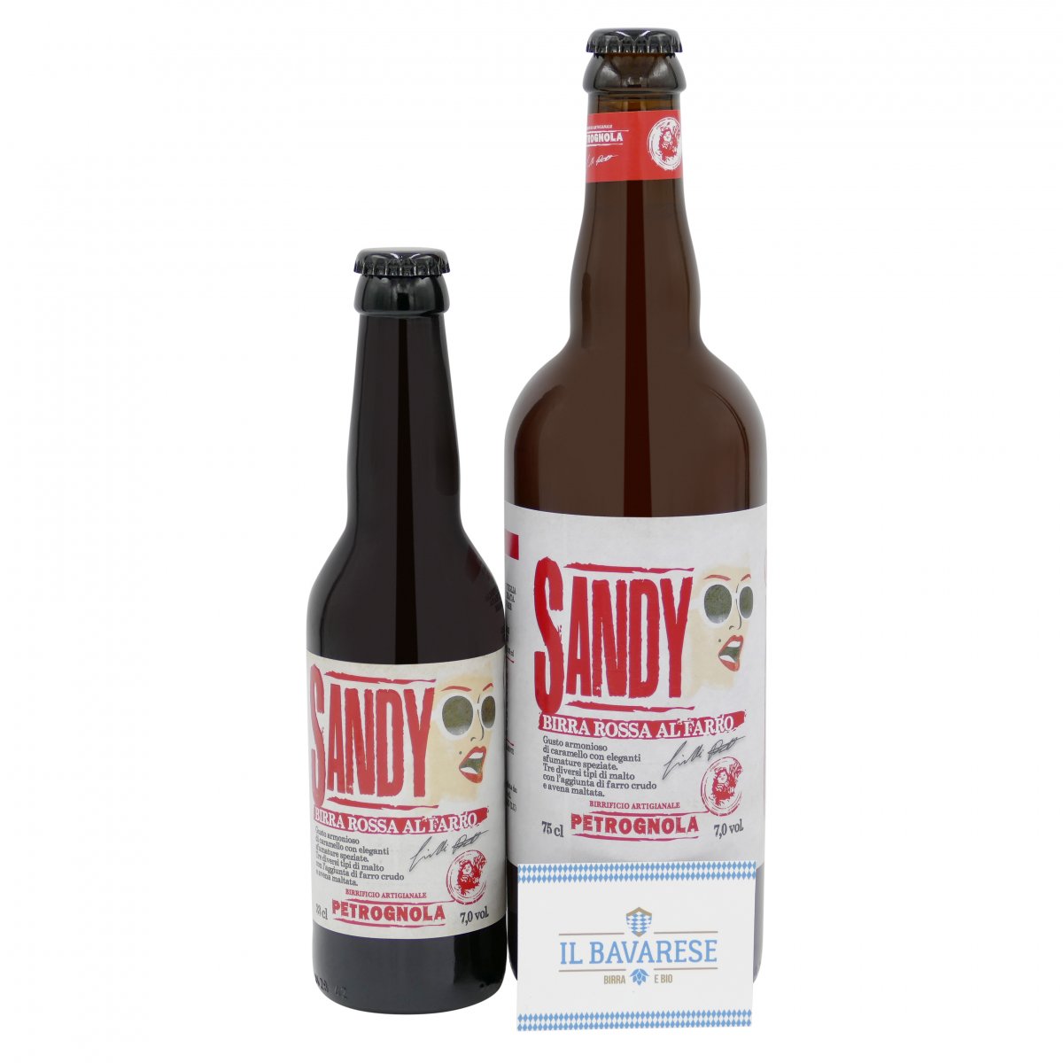 Birra Petrognola Sandy Rossa 75 cl Birra Rossa al Farro