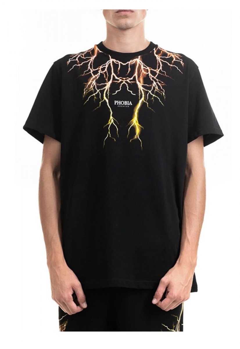 Phobia Archive T-Shirt Lightning ORANGE YELLOW Phobia Archive Originale