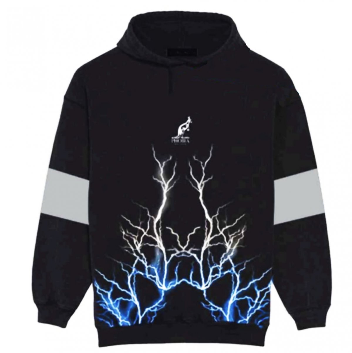 PHOBIA ARCHIVE FELPA CAPPUCCIO LIGHTNING INVERSO AUSTRALIAN COLLAB 2022/23 PHOBIA ARCHIVE ORIGINALE