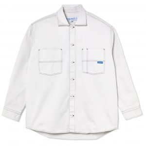 POLAR CAMICIA BIG BOY SHIRT OVERSIZE WHITE