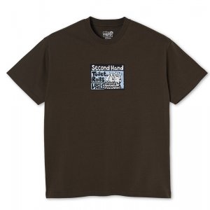 Polar Skate Co. T-Shirt Classifieds Brown