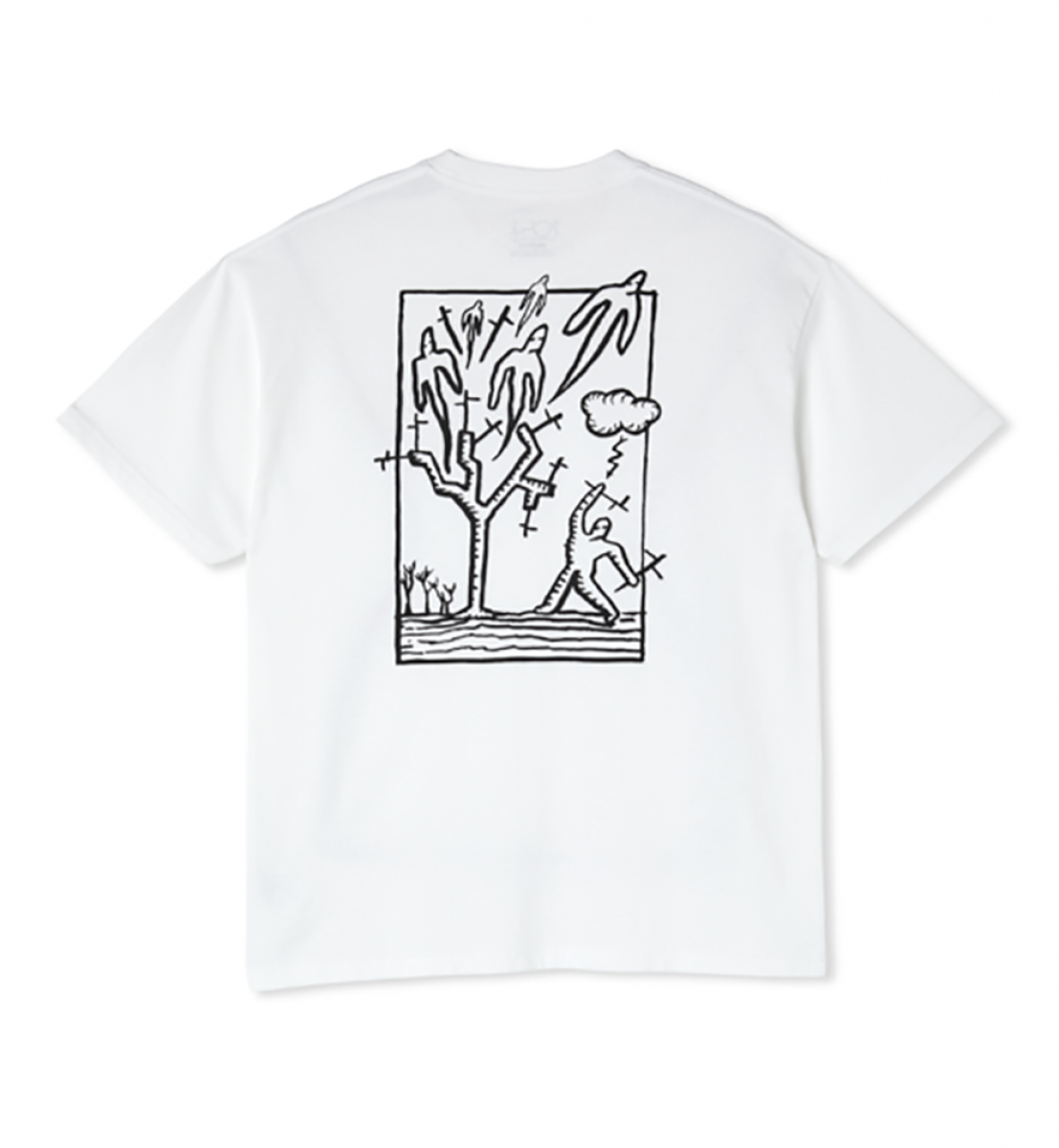 Polar Skate Co. T-Shirt Heaven tee White Original Polar Skateboards
