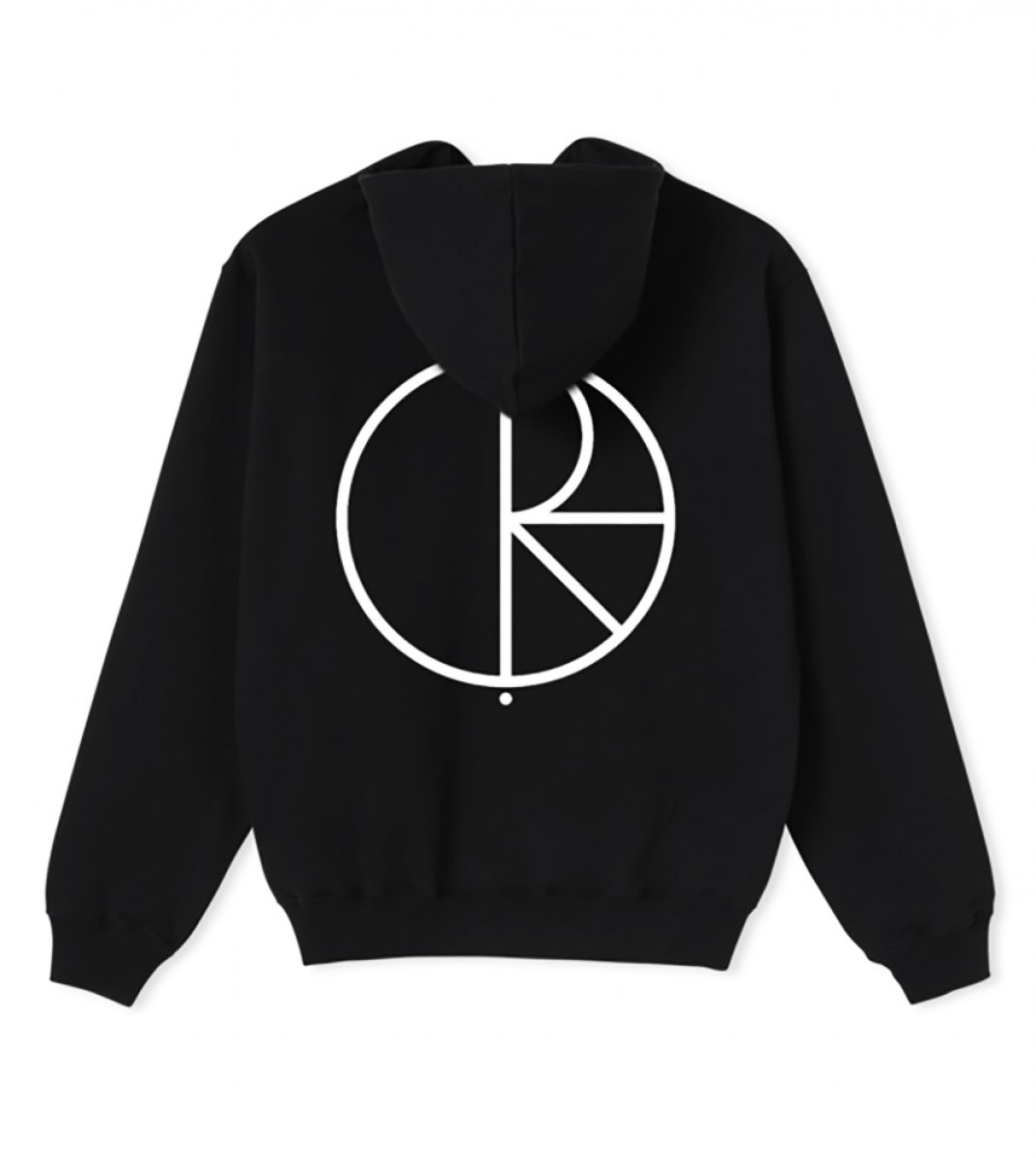 Polar Skate Co. Felpa con Cappuccio Stroke Logo Hoodie Black Polar Skateboards