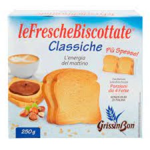 le fresche biscottate classiche 250 gr