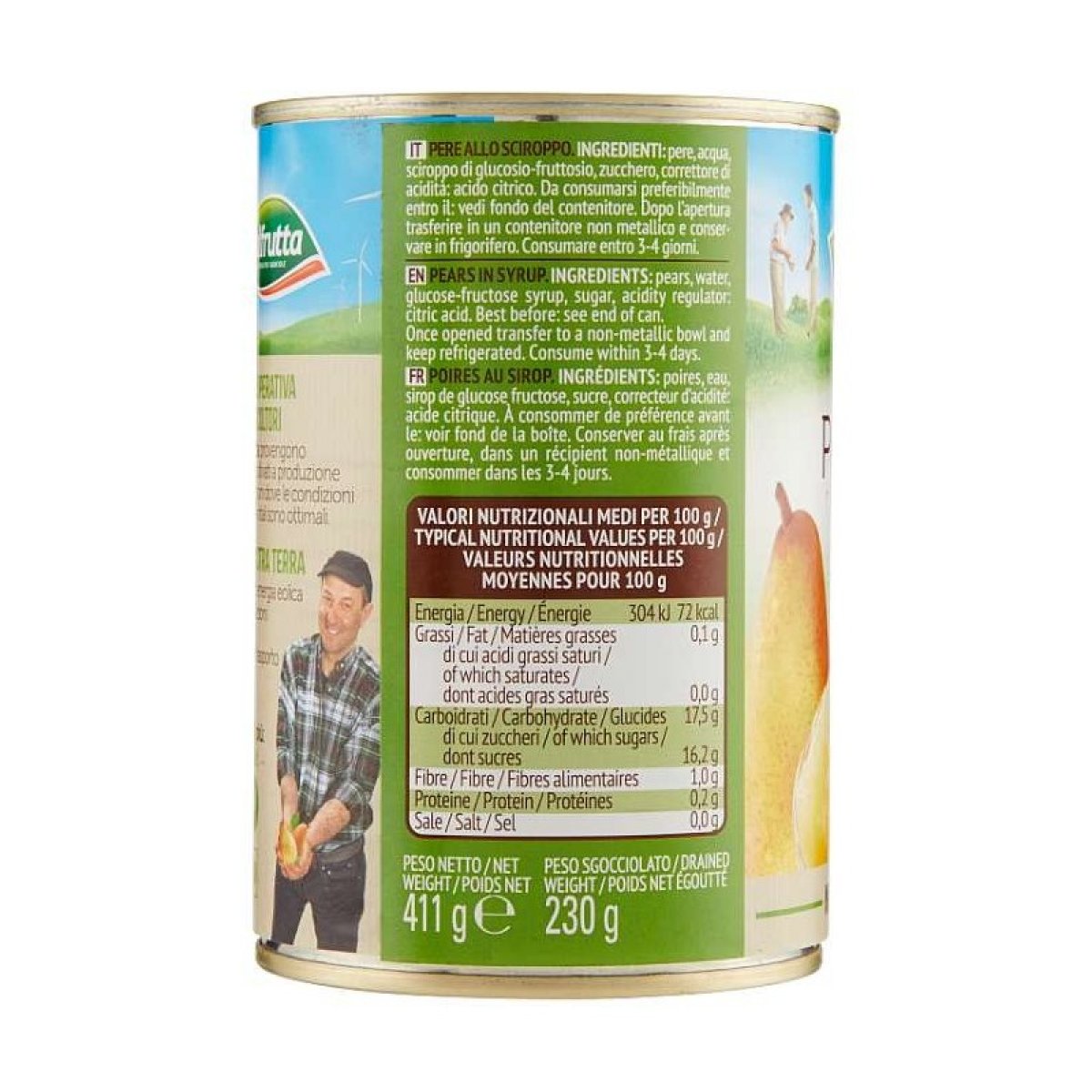pesche sciroppate 230gr valfrutta