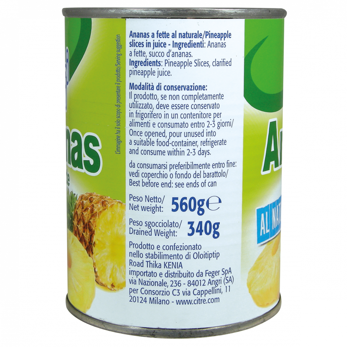 ananas a fette 340gr noi&voi