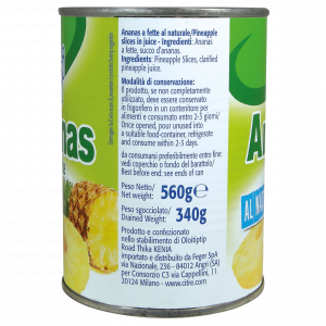 ananas a fette 340gr