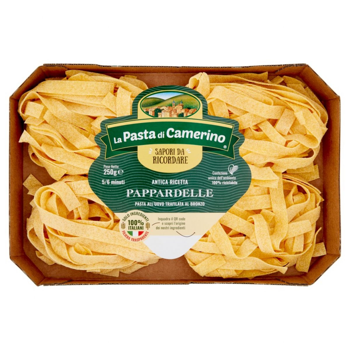 pappardelle 250gr la Pasta di camerino