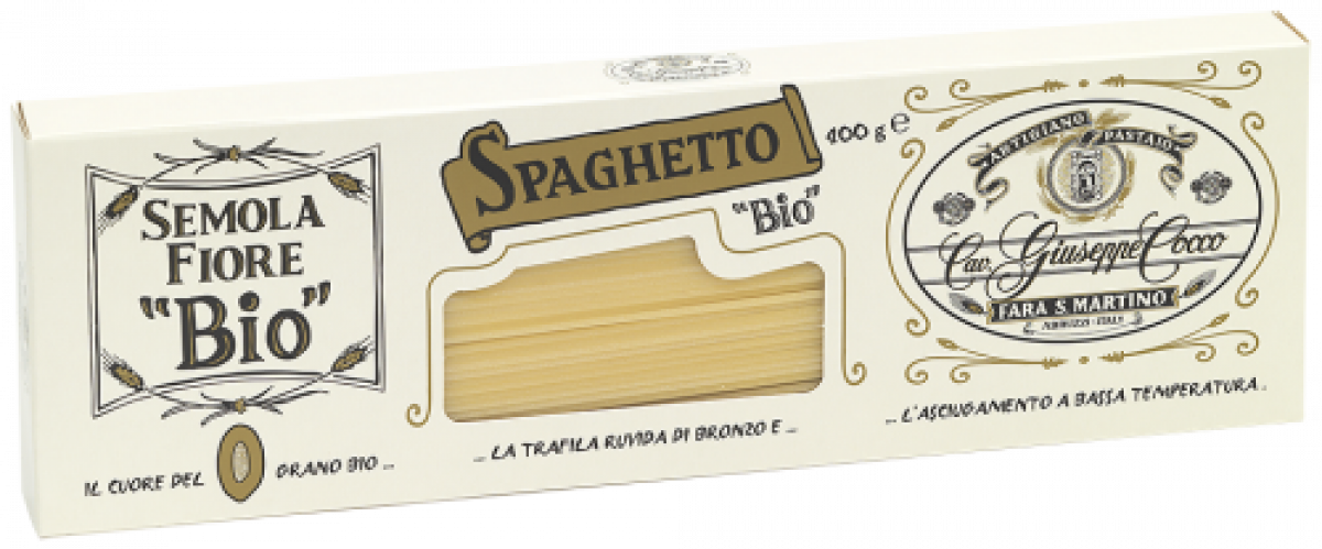 spaghetti bio 400gr artigiano pastaio lav. Giuseppe cocco fara san martino